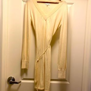 Adam by Adam Lippis long sleeve dress. Sweater belted dress in Milk. NWT